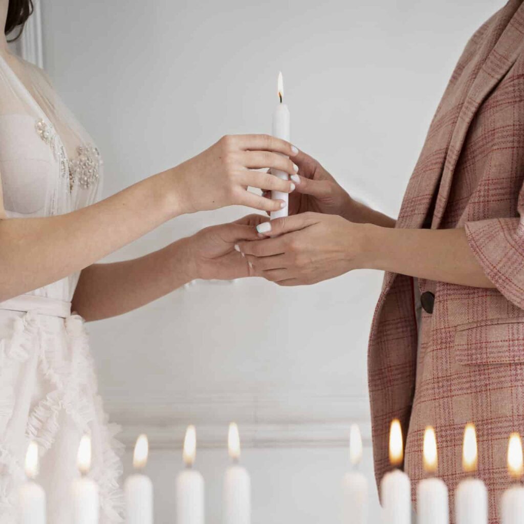 Rituel des bougies - Cérémonie de mariage laïque